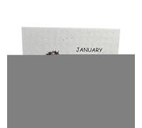 Calendrier de Bureau 2026 | Organisateur Planificateur de Bureau en Papier à Planter avec Base en Bois - Calendrier De Table Décoratif Debout,pour Maison École Salle de Classe Dortoir Studio