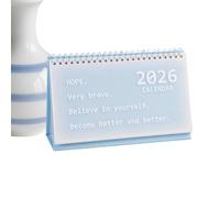 Calendrier De Bureau 2026 - Organisateur Portable Décoratif Style Coréen, Calendrier De Bureau Facile à Organiser | Pour Les Enseignants En Classe Bureaux École Famille Réfrigérateur Maison Travail