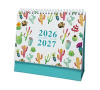 Calendrier De Bureau 2026 | Papier Épais Planificateur 18 Mois - Janvier 2026 À Juin 2027 Calendriers Décor De Bureau,Pour Maison Et École Agenda Académique Emploi Du Temps Planification Enseignants E