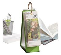 Calendrier de bureau 2026 - Peinture à l'huile - Décoration vintage de bureau - Calendrier rétro | Pour la maison, l'entrée, le bureau, l'école, les femmes