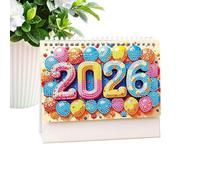 Calendrier De Bureau - 2026 PEINTURE DE RHINATONE PLANIFICATEUR MENSUEL POUR LE PROFESSEMENT OU LES ÉPUDITIONS AVEC CONNECTION DU CALAGE, ORGANISATEUR COMPACT POUR LA MAISON, OFFICIE, ÉCOLE ET UTILISA