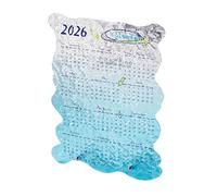 Calendrier de bureau 2026 | Planificateur acrylique artistique transparent - 12 petits calendriers mensuels | Maison, chambre, étude, planification, programmation, décoration et