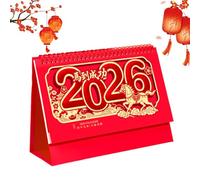 Calendrier de bureau 2026 - Planificateur de bureau minimaliste, feuilles de papier portables, pages faciles à détacher, accessoire élégant de gestion du temps pour le travail, les réunions, les