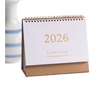 Calendrier de bureau 2026 - Planificateur de papier sur douze mois, du calendrier , référence claire des vacances, organisateur pratique de bureau, école, outil de gestion de routine