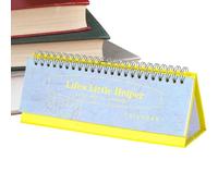 Calendrier de bureau 2026 - Planificateur mensuel - Grand bloc ligné - Suivi quotidien - En papier épais - Affichage facile à mettre en place - Outil pratique de gestion du temps pour la maison