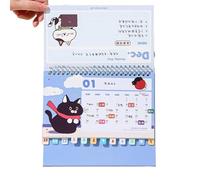 Calendrier de bureau 2026 - Planner artistique avec à, calendrier académique pour studio de bureau à domicile, support intégré pour planificateur de bureau | Pour les bureaux Pianificazion