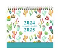 Calendrier De Bureau 2026 - Planning Hebdomadaire et Quotidien 18 Mois avec Notes | Motifs Végétaux Calendrier Planificateur Décor de Bureau,Pour Maison École Salle de Classe Agenda Scolaire