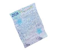 Calendrier de bureau 2026 pour l ' année complète en acrylique incassable pour l ' école, le bureau, la maison, étagère de table, accessoire de bureau moderne