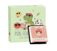 Calendrier de bureau 2026 Punny avec 365 coups de poing quotidiens, calendrier de bureau à rabat pour bureau à domicile, cadeau pour amis, collègues (A)