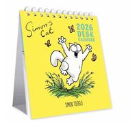 Calendrier de bureau 2026 Simon's Cat avec affichage mensuel par page Portico Designs Ltd