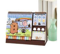 Calendrier De Bureau 2026 - Support Debout, Motifs Capybara Cartoon, Organisation Mensuelle | Accessoire Pratique Pour ÉTudiantes, Filles, Femmes, Bureau, Maison, ÉTudes Et Travail