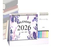 Calendrier de bureau 2026 sur 12 mois avec liste de tâches mensuelles