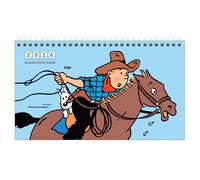 Calendrier de bureau 2026 Tintin et les activités de loisirs 21x12,5cm (24494)