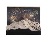 Calendrier de bureau 3D 2025, calendrier 2025 avec lumière LED, calendrier 3D détachable 3D, bloc-notes artistiques, calendrier 3D 2025 pour bureau et salle de lecture