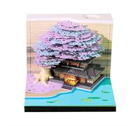 Calendrier de bureau 3D 2026, 2026 avec lumière LED, arbre mémo 3D, bloc-notes créatif en papier 3D détachable avec lumières LED, sculpture sur papier pour décoration de table à la maison, au bureau