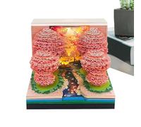Calendrier de Bureau 3D 2026 - Bloc-Notes Semainier 52 Semaines 2026,Organisateur Événements Décoratif Pour Bureau École Maison Hôtel Action De Grâces Noël