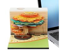 Calendrier de bureau 3D 2026 | Calendrier arbre 2026 | Décoration de bureau | Sculpture en papier pour enseignants, famille, université, dortoir, bureau, fête, Noël, Nouvel An