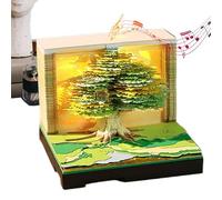 Calendrier de bureau 3D 2026 | Décoration de bureau 3D - Bloc mémo décoratif en papier pour enseignants, étudiants, indépendants, coiffeuse, table de chevet