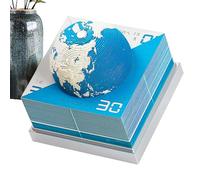 Calendrier de bureau 3D 2026 décoration de table en forme de terre | Calendrier artistique sculpture en papier pour anniversaire, fête, bureau, maison, appartement, étudiants universitaires