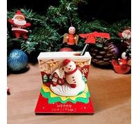 Calendrier de bureau 3D, calendrier de l'avent Noël bonhomme de neige, sculpture papier, papier pour enfant, adulte, étudiant, planification de Noël, travail, étude, écriture - Pl