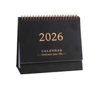 Calendrier de bureau - 7.48 pouces 2026 Planificateur de 12 mois pour la planification quotidienne, rappels de vacances avec une fonction de vérification de datte facile, organisateur de papier pour l