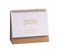 Calendrier de bureau - 7.48 pouces 2026 Planificateur de 12 mois pour la planification quotidienne, rappels de vacances avec une fonction de vérification de datte facile, organisateur de papier pour l