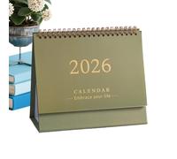 Calendrier de bureau - 7.48x6,3 pouces 2026 Planificateur de papier 12 mois pour la planification quotidienne, enregistrement de la date créative avec les vacances et les marqueurs d'anniversaire, l'o