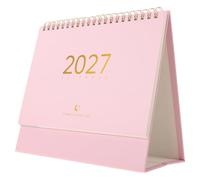 Calendrier de Bureau à Pied 2027, Planificateur Mensuel en Papier | Format Chevalet Stable, Grille Imprimée Lisible, Espace Mémo Pratique pour Échéances, Comptoirs et Bureaux D’étudiants