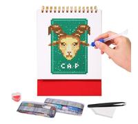 Calendrier de Bureau Art de Gemmes | Kit de Peinture de Calendrier de Bureau Debout 2026 | Fournitures Créatives pour Étagère Table Entrée Cadeaux Fêtes Anniversaire Noël Adolescentes Femmes