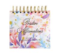 Calendrier de bureau avec citations inspirantes, calendrier positif pour femme, calendrier perpétuel de 365 jours, décoration de bureau motivante 14 x 14 x 9 cm pour femmes, adultes, décoration de