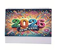 Calendrier de bureau - Calendrier avec strass Art 2026 Agenda pour bureau, pour décoration de maison pour Noël, chambre familiale, enseignant, , école, planification, bureau, fête