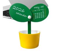 Calendrier de bureau - Calendrier cube de décoration mensuel 2026 | Bureau moderne avec porte-stylo intégré, organisateur de bureau minimaliste durable pour hommes, femmes, collègues, adultes