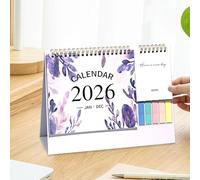 Calendrier de Bureau | Calendrier de Bureau 2026 Mensuel Janvier-Décembre | 12 Mois Papier Épais Bloc-Notes Liste de Tâches Fournitures Maison Planification