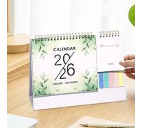 Calendrier de Bureau,Calendrier de Bureau Janv-Déc 2026 - Fournitures de Planificateur Mensuel Papier Épais Bloc 12 Mois Grandes Cases Réglées pour Enseignants Étudiants
