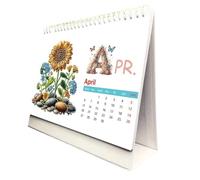 Calendrier de Bureau - Calendrier Mensuel de Bureau 2026,Gestion d'Emploi du Temps Janvier à Décembre Art Strass pour Toute la Famille