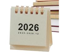 Calendrier de Bureau | Calendrier Mensuel Portable - Agenda Quotidien Organisateur Annuel pour Planification avec Fournitures de Bureau Esthétiques pour Enseignants et Familles