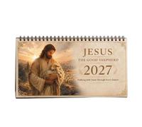 Calendrier De Bureau Chrétien 2027 Citations Quotidiennes Édifiantes | Calendrier de Table Foi Religieuse Pour Maison, Appartement, Chambre, Bureau, Étagère, Coin Prière,