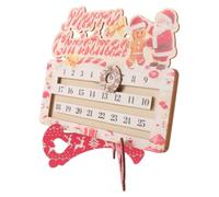 Calendrier de Bureau Compte à Temps de Noël en bois | Décor de Table Moderne Nordique, Marqueur Mobile, Grain Lisse, pour Salon Contemporain
