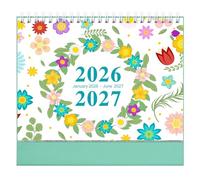 Calendrier de bureau créatif 2026 - Décoration de papeterie - Planificateur scolaire simple - Format de poche - Fournitures de rangement pour la maison