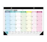 Calendrier de bureau de juillet 2025 à décembre 2026, 18 mois pour la maison, l'école ou le bureau, suit facilement les dates importantes (multicolore)