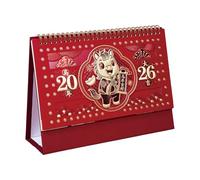 Calendrier De Bureau De L’année Du Cheval 2026 | Calendrier À Rabat Permanent Du Nouvel An Chinois 2026, Pour Étagère De Table, Chambre À Coucher, Bureau À Domicile