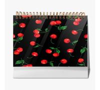 Calendrier de bureau de luxe sans couture or et bleu 2026 pour agriculteurs