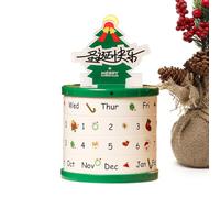 Calendrier de bureau de Noël, calendrier de bureau rotatif multifonctionnel - porte-stylo | pour enseignant secrétaire école maison salle de classe dortoir hôpital bibliothèque studio