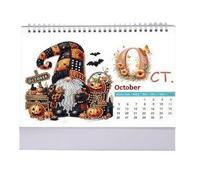 Calendrier de bureau de peinture gemme - Planificateur mensuel de papier Crystal Art - 19,5 cm Cartoon Organization Board | Outil de conception de dessin animé amusant pour, école, enseignan