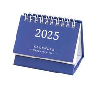 Calendrier de bureau debout 2025 - Petit calendrier familial, décoration de bureau, calendrier mensuel 2025 pour l'école, les horaires et les plans d'étude
