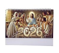 Calendrier de bureau debout 2026 à faire soi-même - Calendrier mensuel à rabat avec liste de choses à faire - Calendrier de bureau pour la maison - Kjw776 (C, taille unique)