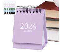 Calendrier de Bureau Debout,Planificateur Scolaire Janvier 2026 à Juillet 2027,Calendrier Mensuel Pour Bureau | Pour La Maison Le Le Dortoir La Bibliothèque Le Comptoir La Salle De Réunion