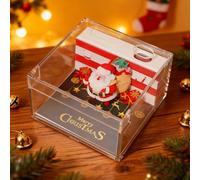 Calendrier de bureau du Père Noël : bloc-notes de bureau créatif, calendrier de Noël fonctionnel 3D pour la maison, chambre, bureau, école, Noël, voyage et cadeaux