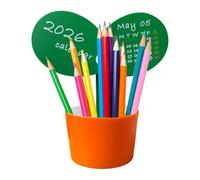 Calendrier de bureau en forme de bourgeon | Porte-stylos en forme de cube Calendrier 2026 - Pour les collègues de bureau, les hommes, les employés, le Nouvel An, les adultes, la fête des pères, les