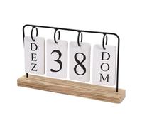 Calendrier De Bureau En Métal - Calendrier Perpétuel Avec Base En